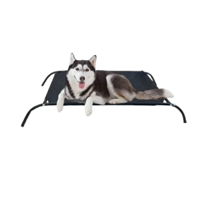 Elevated pet bed for cats and dogs