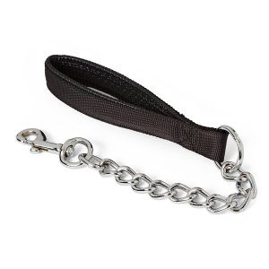 Pets at Home Dog Lead Nylon & Chain Black